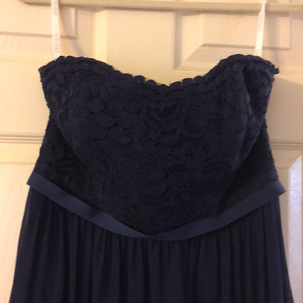 Davids bridal navy dress